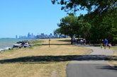 Evanston Lakefront Path through Northwestern University